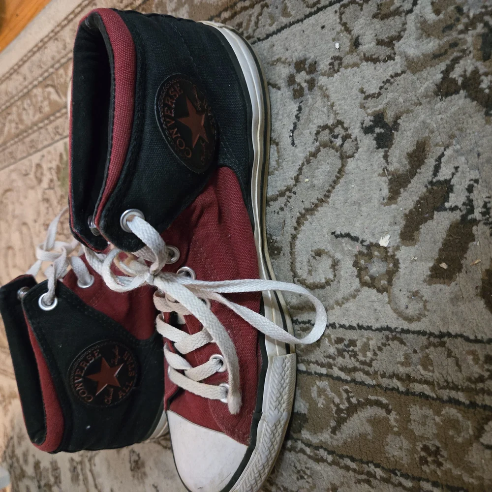Converse Red Canvas Lace-Up Shoes - Picture 2 of 4